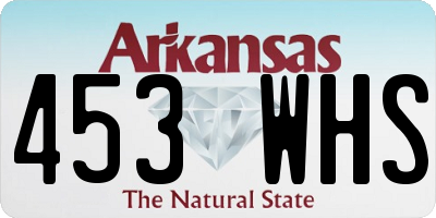 AR license plate 453WHS