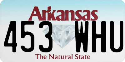 AR license plate 453WHU