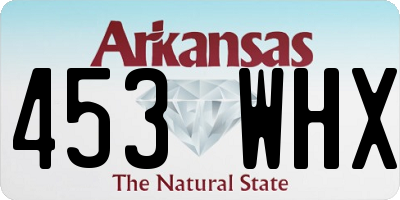 AR license plate 453WHX