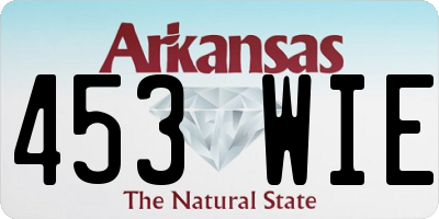 AR license plate 453WIE