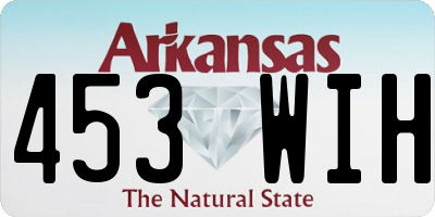 AR license plate 453WIH