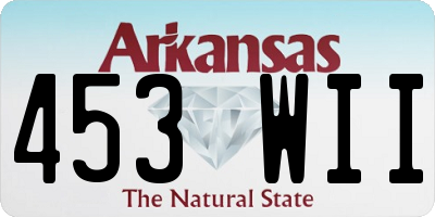 AR license plate 453WII