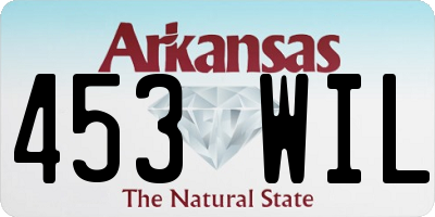 AR license plate 453WIL