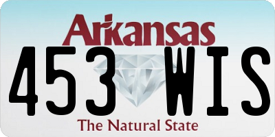 AR license plate 453WIS