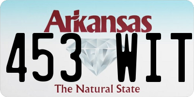 AR license plate 453WIT