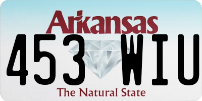 AR license plate 453WIU