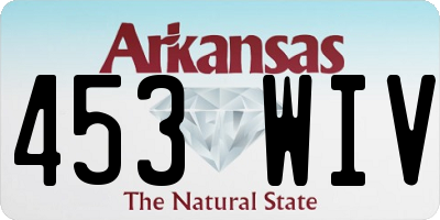 AR license plate 453WIV