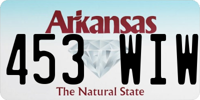 AR license plate 453WIW
