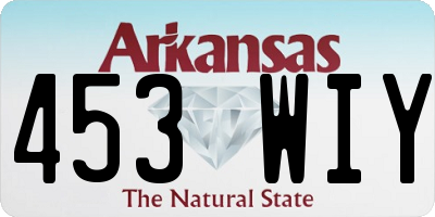 AR license plate 453WIY