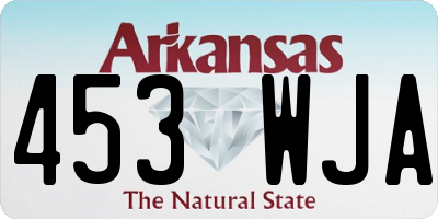 AR license plate 453WJA