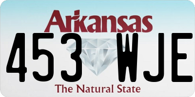 AR license plate 453WJE
