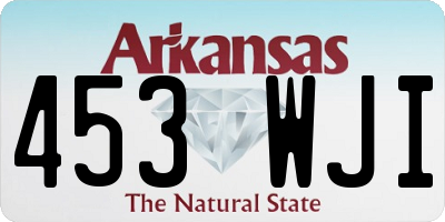 AR license plate 453WJI