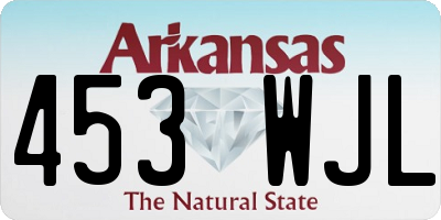 AR license plate 453WJL