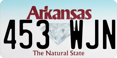 AR license plate 453WJN