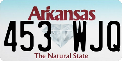AR license plate 453WJQ