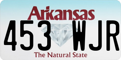 AR license plate 453WJR