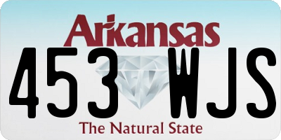 AR license plate 453WJS