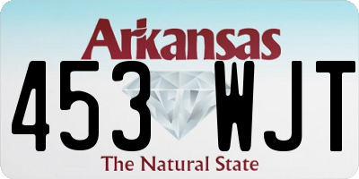 AR license plate 453WJT