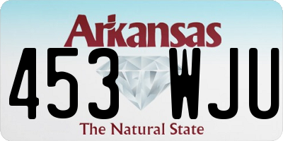 AR license plate 453WJU