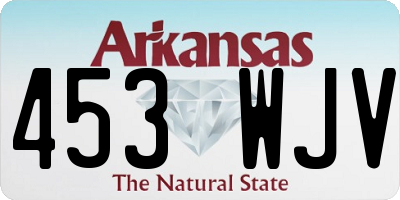AR license plate 453WJV