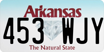 AR license plate 453WJY