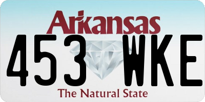 AR license plate 453WKE