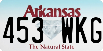 AR license plate 453WKG