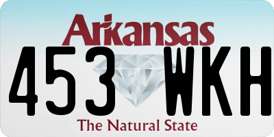 AR license plate 453WKH