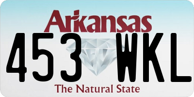AR license plate 453WKL