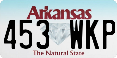 AR license plate 453WKP