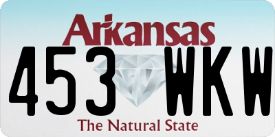AR license plate 453WKW
