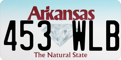 AR license plate 453WLB
