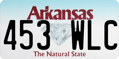 AR license plate 453WLC