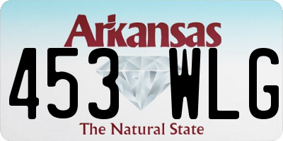 AR license plate 453WLG