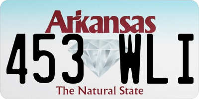 AR license plate 453WLI