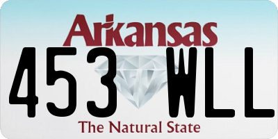 AR license plate 453WLL