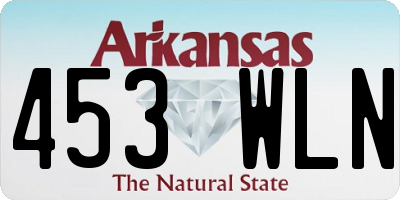 AR license plate 453WLN