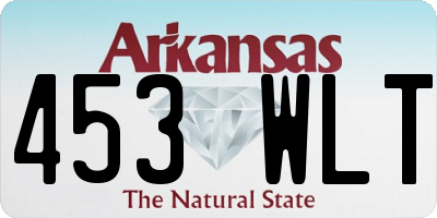 AR license plate 453WLT