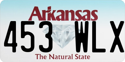 AR license plate 453WLX