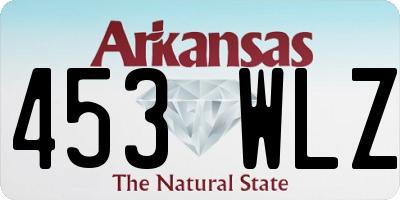 AR license plate 453WLZ