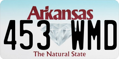 AR license plate 453WMD