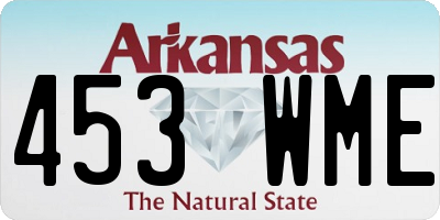 AR license plate 453WME