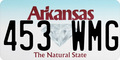 AR license plate 453WMG
