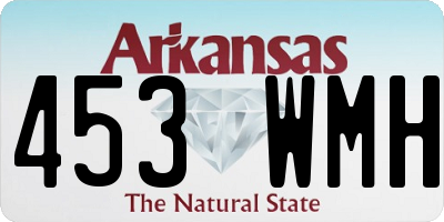 AR license plate 453WMH