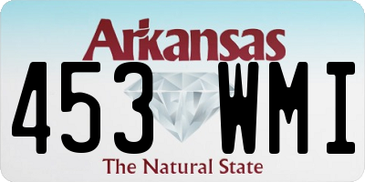 AR license plate 453WMI