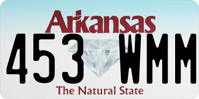 AR license plate 453WMM
