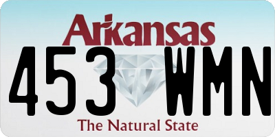 AR license plate 453WMN