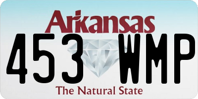 AR license plate 453WMP