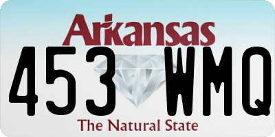 AR license plate 453WMQ
