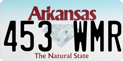 AR license plate 453WMR